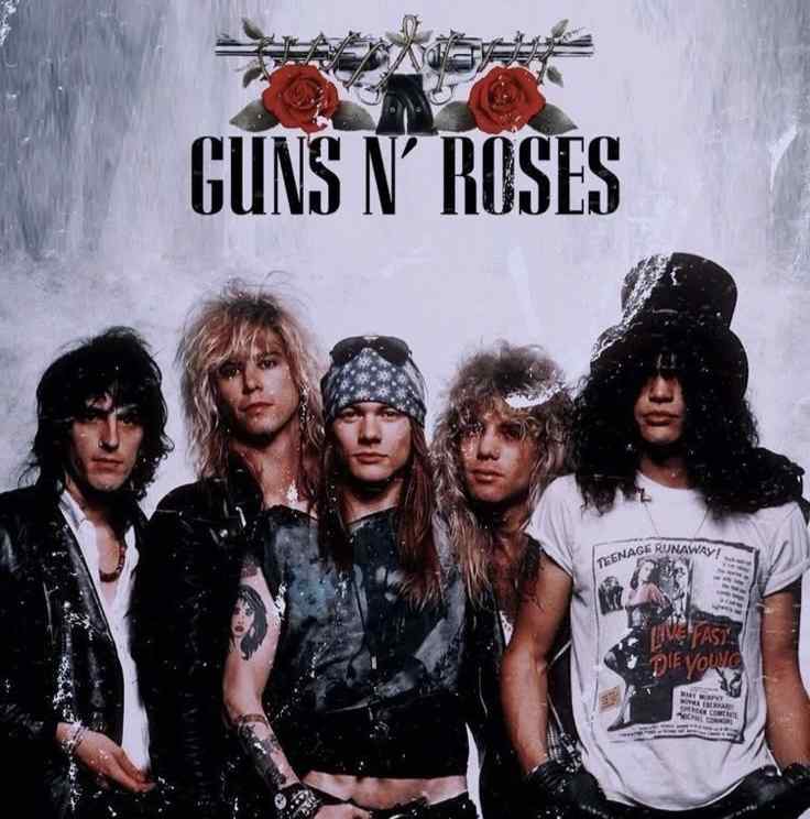 Grup band papan atas Guns N' Roses. (Gambar: pinterest) 