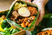 Nasi Berkat. (Gambar: Pinterest) 