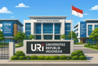Gambar ilustrasi Universitas Republik Indonesia (URI) dihasilkan dari chatgbt. (dok.suaramuda.net) 
