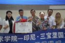 Direktur Utama PDAM Kota Semarang Ady Setiawan, bersama jajaran Polines dan Pemerintah Guizhou. (ANTARA/HO-PDAM Kota Semarang) 