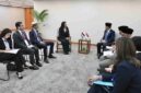 Menlu RI Sugiono dalam pertemuan bilateral dengan Menteri Pembangunan Sosial Palestina Samah Hamad di Manila, Filipina, Rabu (22/7/2026). (Dok. Kemlu RI/ liputan6.com) 