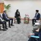 Menlu RI Sugiono dalam pertemuan bilateral dengan Menteri Pembangunan Sosial Palestina Samah Hamad di Manila, Filipina, Rabu (22/7/2026). (Dok. Kemlu RI/ liputan6.com) 
