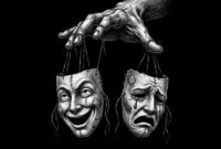 Dua topeng hukum. (Ilustrasi: Pinterest) 