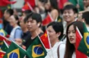 Masyarakat menyambut Presiden Tiongkok Xi Jinping di Rio de Janeiro, Brasil, pada 17 November 2024. FOTO/Xinhua

